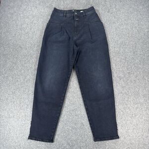 Closed Pearl Jeans High Rise Tapered Denim Black Women's Size 26